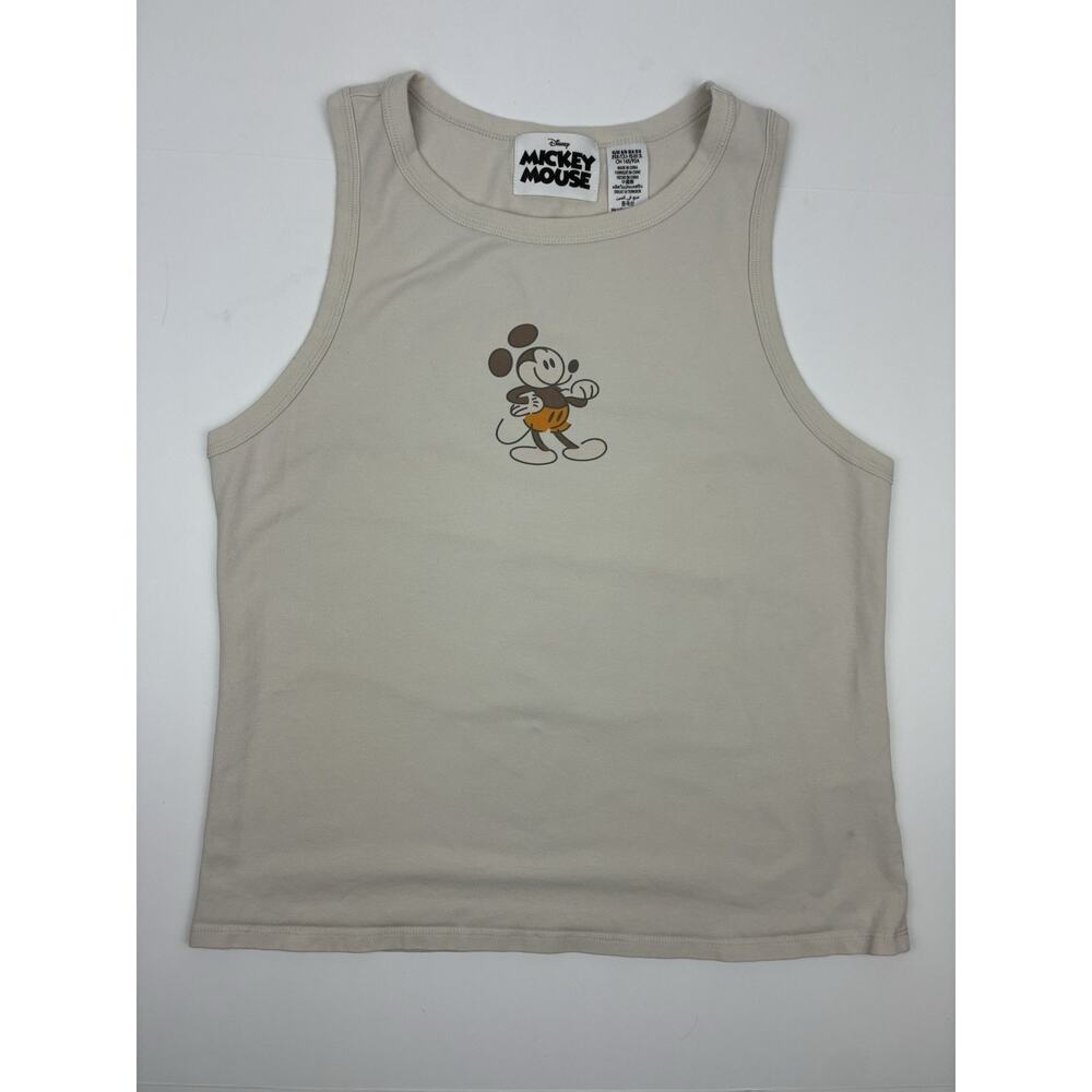 Disney Japan Mickey Mouse Genuine Mousewear Tan Tank Top Euro Summer Sz M